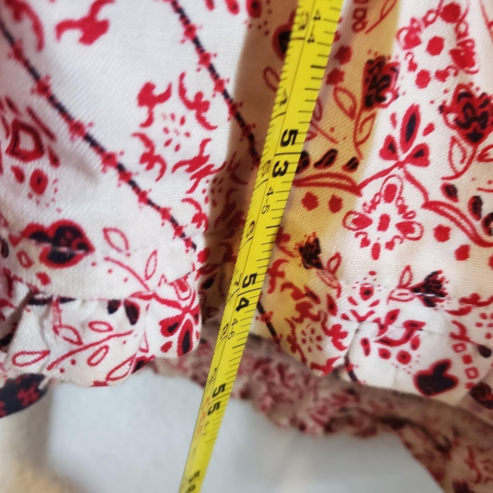 Ariat Dress Womens Large Red Bandana Paisley Smocked Halter Maxi Boho Rayon - Picture 8 of 11